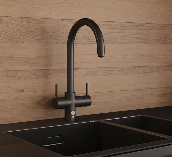 Смеситель IN SINK ERATOR J черный (бак с фильтром и кипячением)