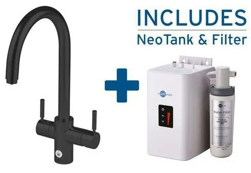 Смеситель IN SINK ERATOR J черный (бак с фильтром и кипячением)