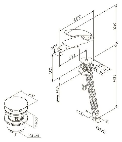 Смеситель AM.PM Sensation F3083100 хром