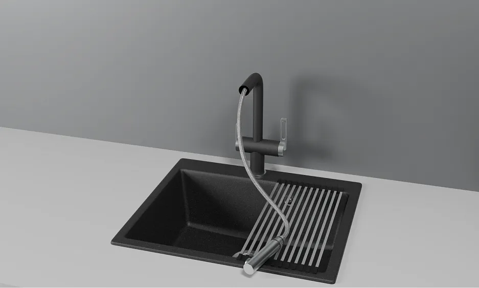 Смеситель GRANULA GR-8170 черный