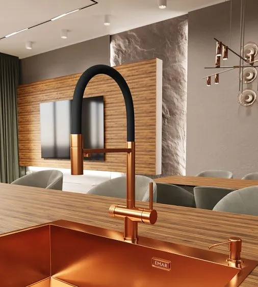 Смеситель EMAR ЕС-7024 PVD Coppery