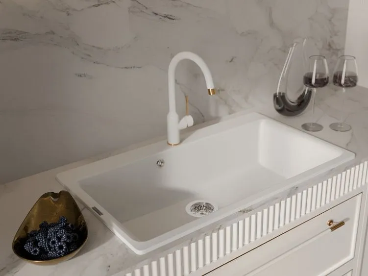 Смеситель RIVELATO Garda brina oro