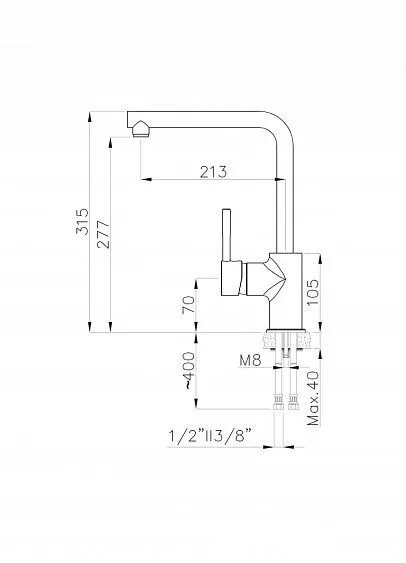Смеситель RIVELATO Vico cromo