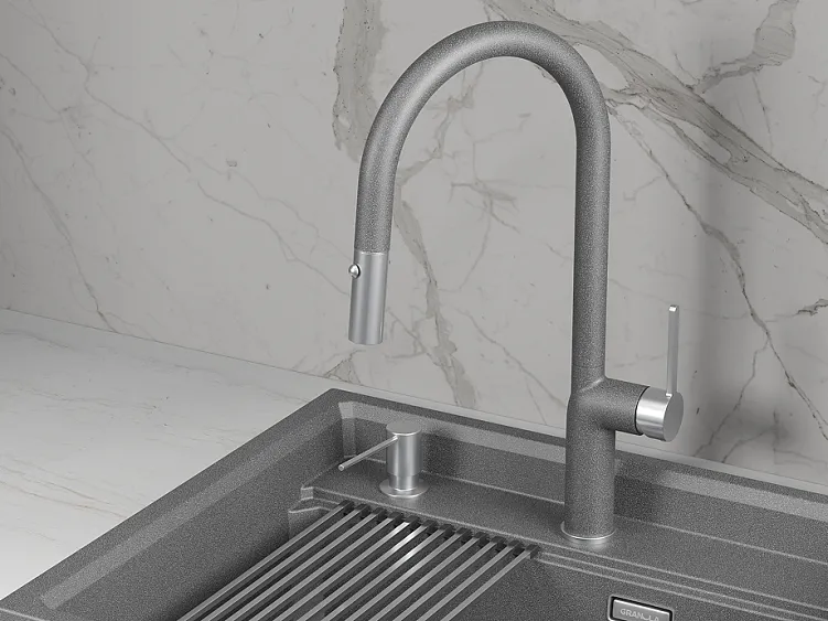 Смеситель GRANULA 9010 графит