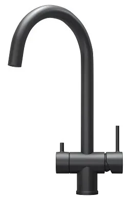 Смеситель GRANULA KS-7104 черный/матовый