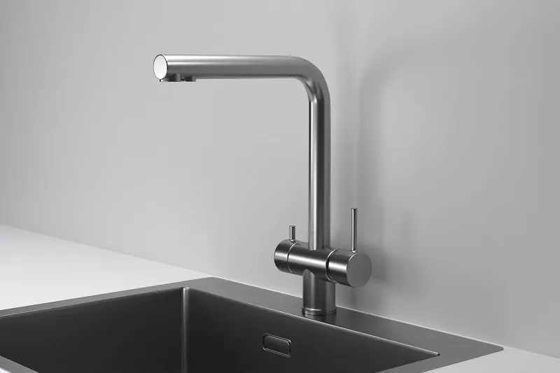 Смеситель GRANULA KS-7011 сталь/сатин