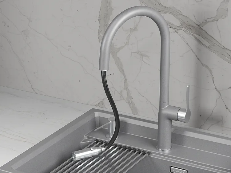 Смеситель GRANULA 9010 алюминиум