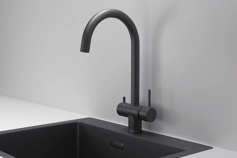 Смеситель GRANULA KS-7104 черный/матовый