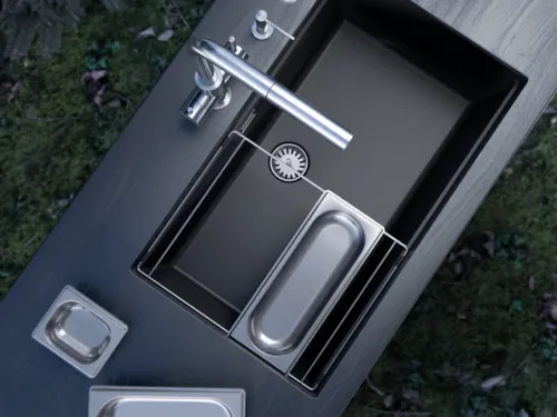 Смеситель SCHOCK Vitus-D нержавеющая сталь