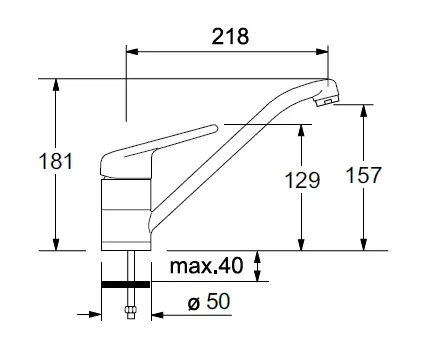 Смеситель FRANKE 601 хром (115.0029.707)