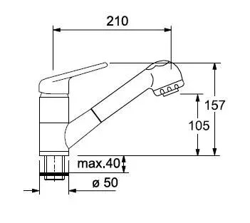 Смеситель FRANKE (115.0030.731) белый металлик фрагранит