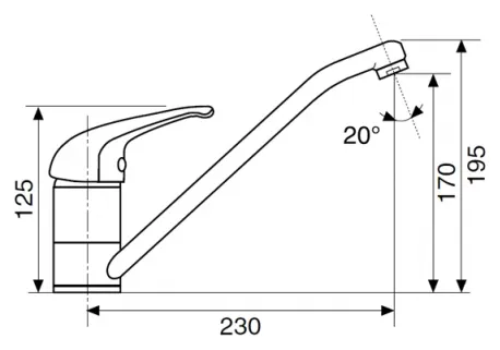 Смеситель для мойки REGINOX MONATE Chrome