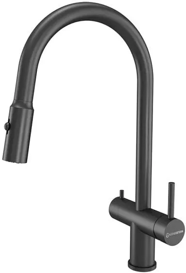 Смеситель KUCHENSTERN BRUNN-FS вороненая сталь