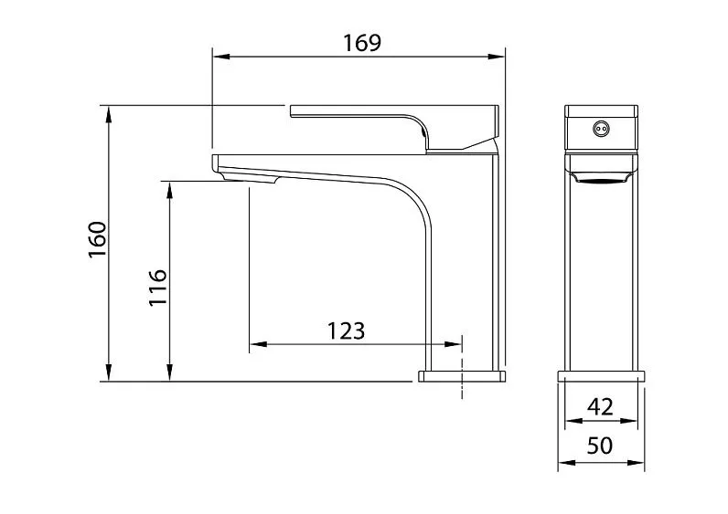 Смеситель GROSSMAN Pragma 510.K35.03.210 черный матовый