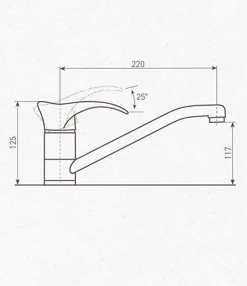 Смеситель ECOSHTEIN ES 0200 антрацит