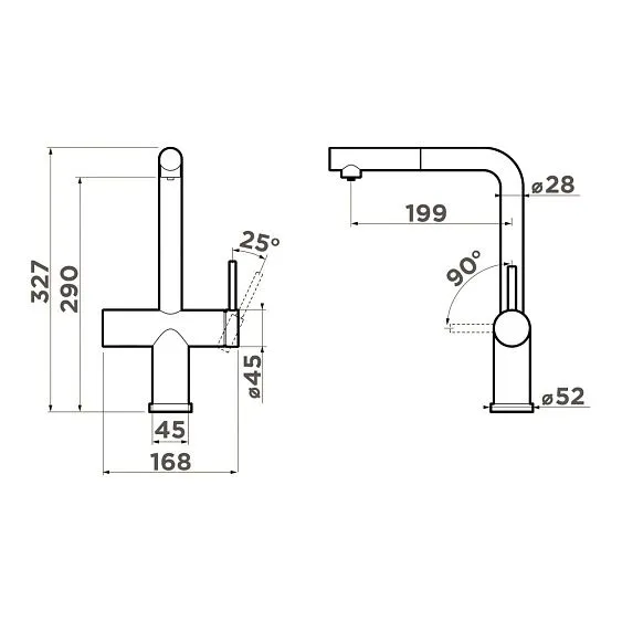 Смеситель OMOIKIRI Karatsu-S-GM (4994613)