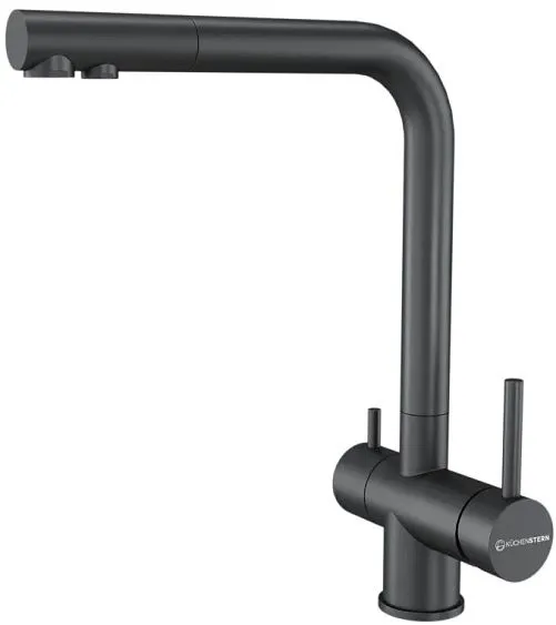 Смеситель KUCHENSTERN FOKUS-F вороненая сталь