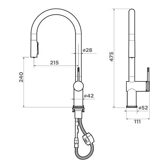 Смеситель OMOIKIRI Tahara-SB BN (4994527)