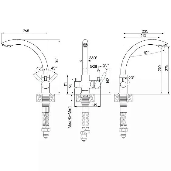 Смеситель PAULMARK Essen Es213001-AN