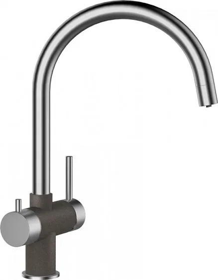 Смеситель SCHOCK Ares Cristalite сталь/баварский камень