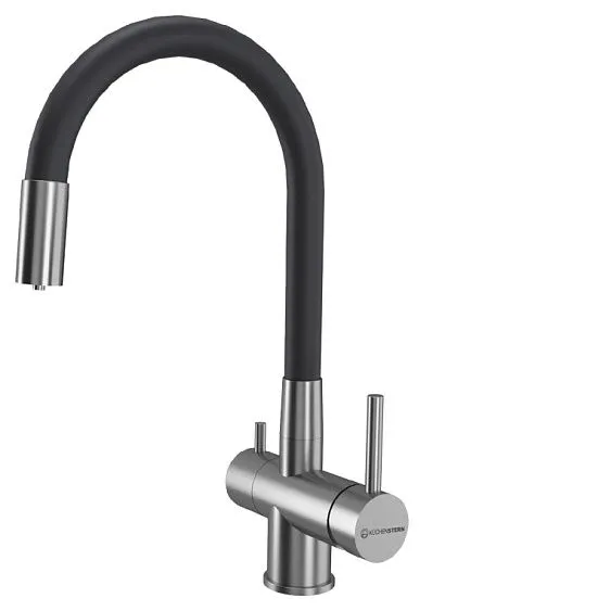 Смеситель KUCHENSTERN FLEX-FS нержавеющая сталь