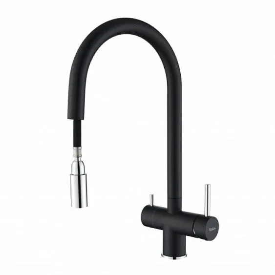Смеситель RIVELATO Trevi nero cromo