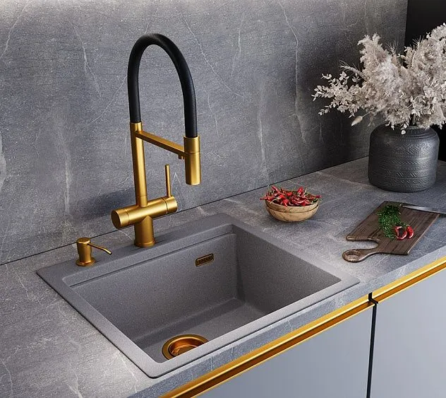 Смеситель EMAR ЕС-7024 PVD Golden