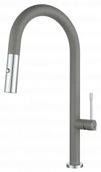 Смеситель RIVELATO Asti grigio metallizzato cromo