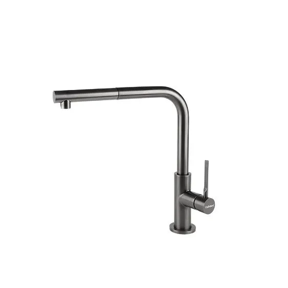 Смеситель FALMEC TREVI CORNER PVD BRUSHED GUN METAL (MTRC.00#PPF)
