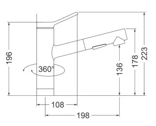 Смеситель EMAR EC-3012.9 алмаз