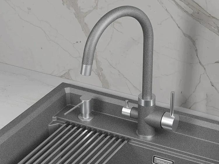 Смеситель GRANULA 5169 графит