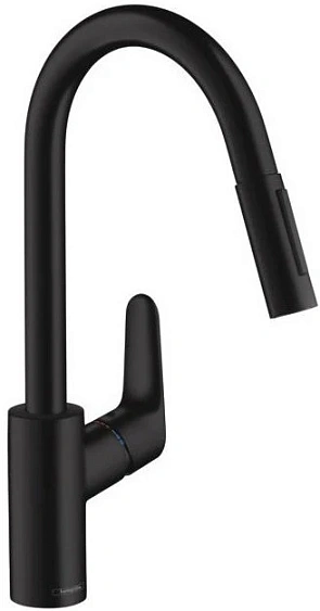 Смеситель HANSGROHE Focus 240 31815670 черный матовый