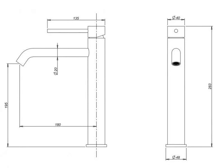 Смеситель MILACIO Ultra MCU.551.MB черный