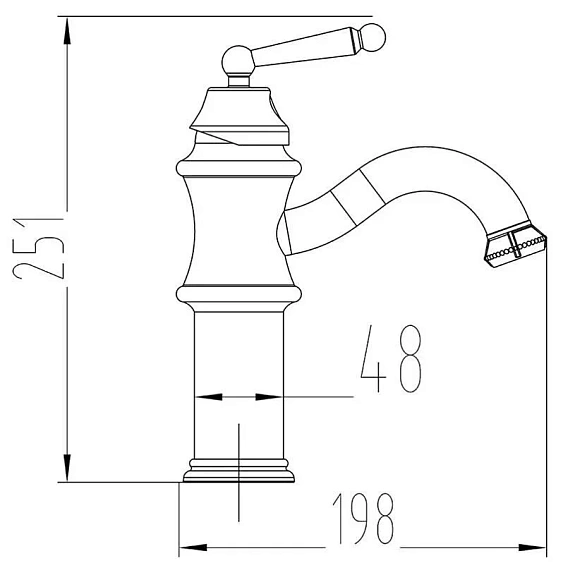 Смеситель Milacio Yeste MC.508.WH белый