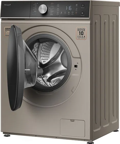 Стиральная машина WEISSGAUFF WMD 61211 D Inverter Steam Champagne