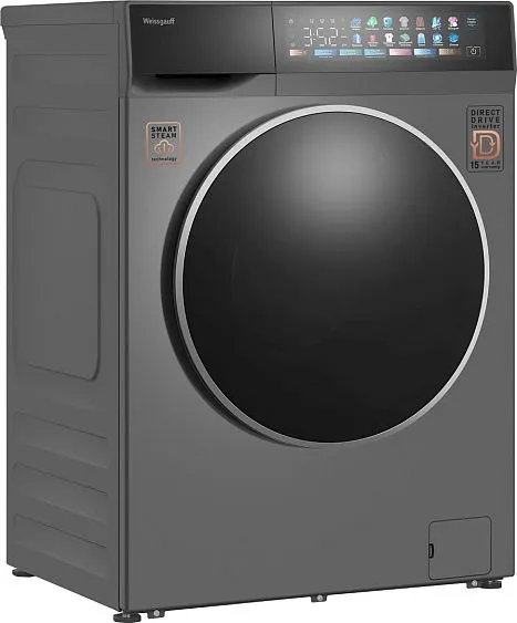 Стиральная машина WEISSGAUFF WM 995 Direct Drive Touch Inverter Steam Grey