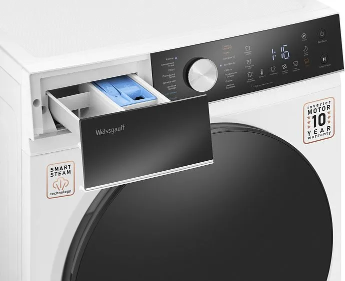 Стиральная машина WEISSGAUFF WMD 61211 D Inverter Steam