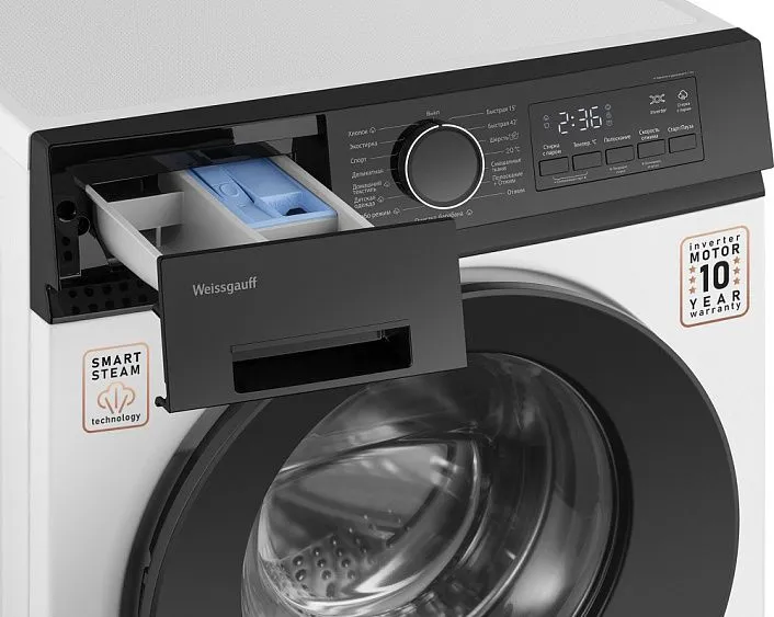 Стиральная машина WEISSGAUFF WM 601411 Inverter Steam