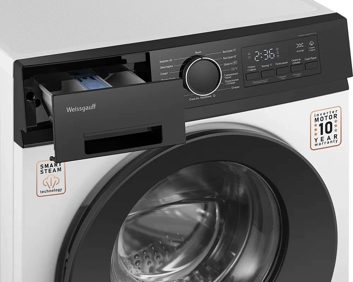 Стиральная машина WEISSGAUFF WM 41106 Inverter Steam