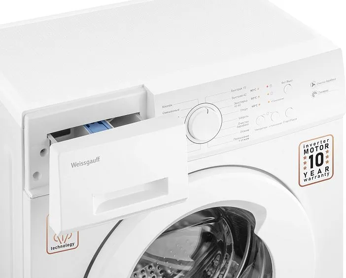 Стиральная машина WEISSGAUFF WM 4506 Inverter Steam