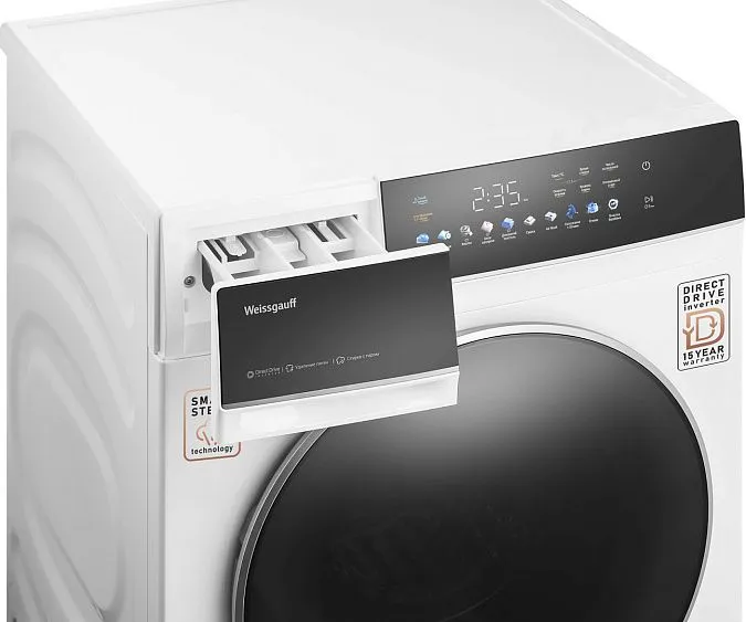 Стиральная машина WEISSGAUFF WMD 62210 Direct Drive Touch Inverter Steam