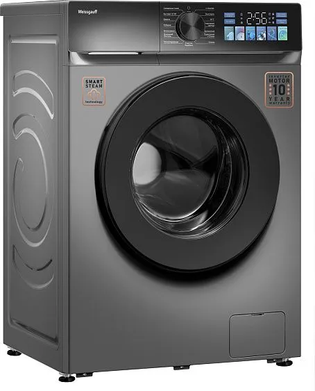 Стиральная машина WEISSGAUFF WM 45106 Color Touch Inverter Steam Dark Grey