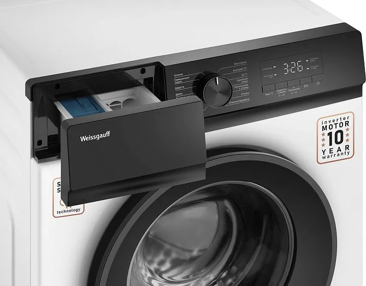Стиральная машина WEISSGAUFF WM 39107 Inverter Steam