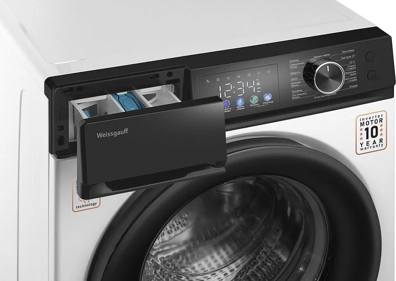 Стиральная машина WEISSGAUFF WM 45127 Inverter Steam Color Touch