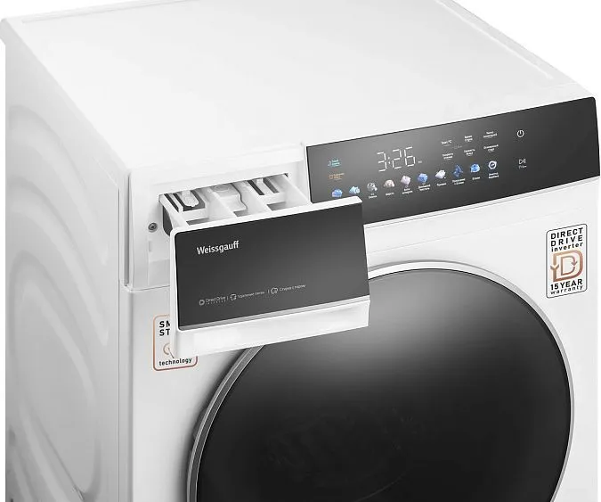 Стиральная машина WEISSGAUFF WM 62210 Direct Drive Touch Inverter Steam