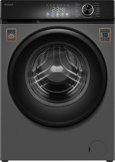 Стиральная машина WEISSGAUFF WM 45127 Inverter Steam Color Touch Grey