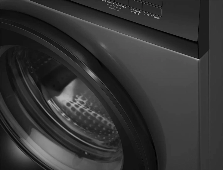 Стиральная машина WEISSGAUFF WM 45106 Steam Grey