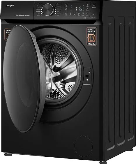 Стиральная машина WEISSGAUFF WM 59411 Direct Drive Inverter Steam Matt Black