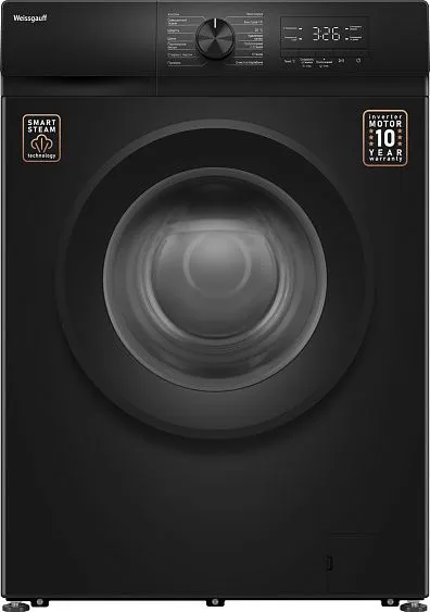 Стиральная машина WEISSGAUFF WM 39106 Inverter Steam Black