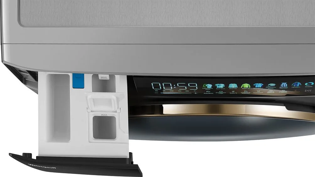 Стиральная машина WEISSGAUFF WM 58411 Direct Drive Inverter Premium Steam Steel